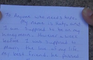 La lettera di un amore perduto trovata in una bottiglia