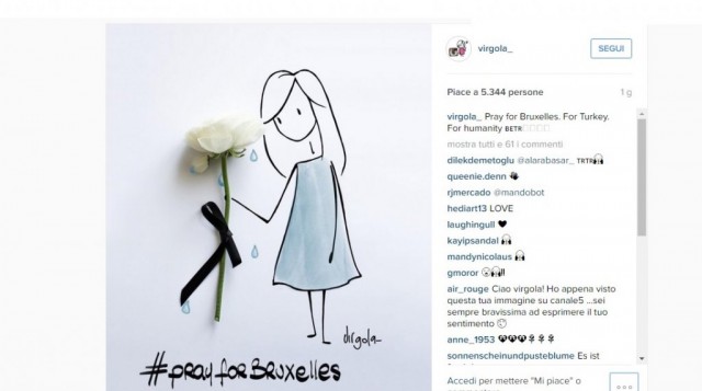 Le vignette di solidarietà per la città di Bruxelles (FOTO)