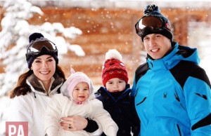 George e Charlotte, principini sulla neve (FOTO)