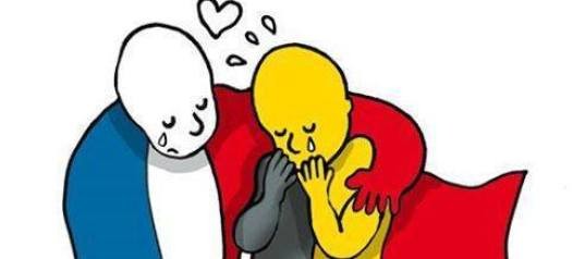 Bruxelles: il mondo esprime solidarietà sui social (FOTO)