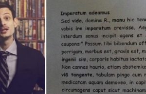 “Andiamo a comandare” diventa una versione di latino
