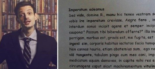“Andiamo a comandare” diventa una versione di latino