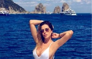 Aida Yespica: notte di passione con il fidanzato a Capri aida yespica