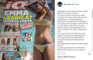 Marrone Emma vs Fabrizio Corona: i titoli del medioevo Marrone