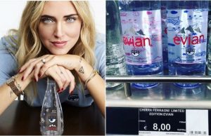 Acqua vera Evian griffata Chiara Ferragni, piovono polemiche Acqua vera Evian