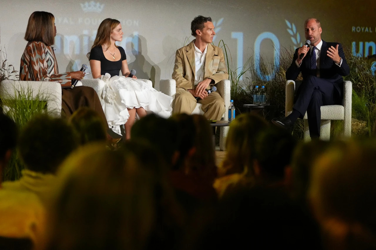 William principe di Galles con Emma Watson e Benedict Cumberbatch: il nuovo progetto green