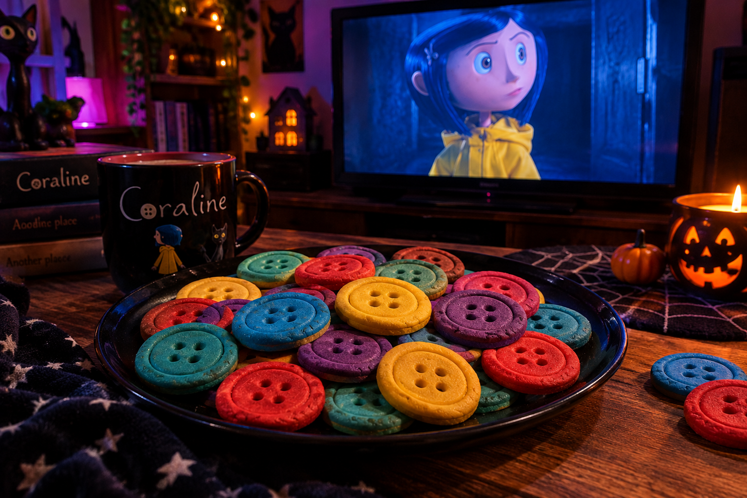 3 ricette di biscotti di Halloween: bottoni di Coraline, dita di strega e fantasmini